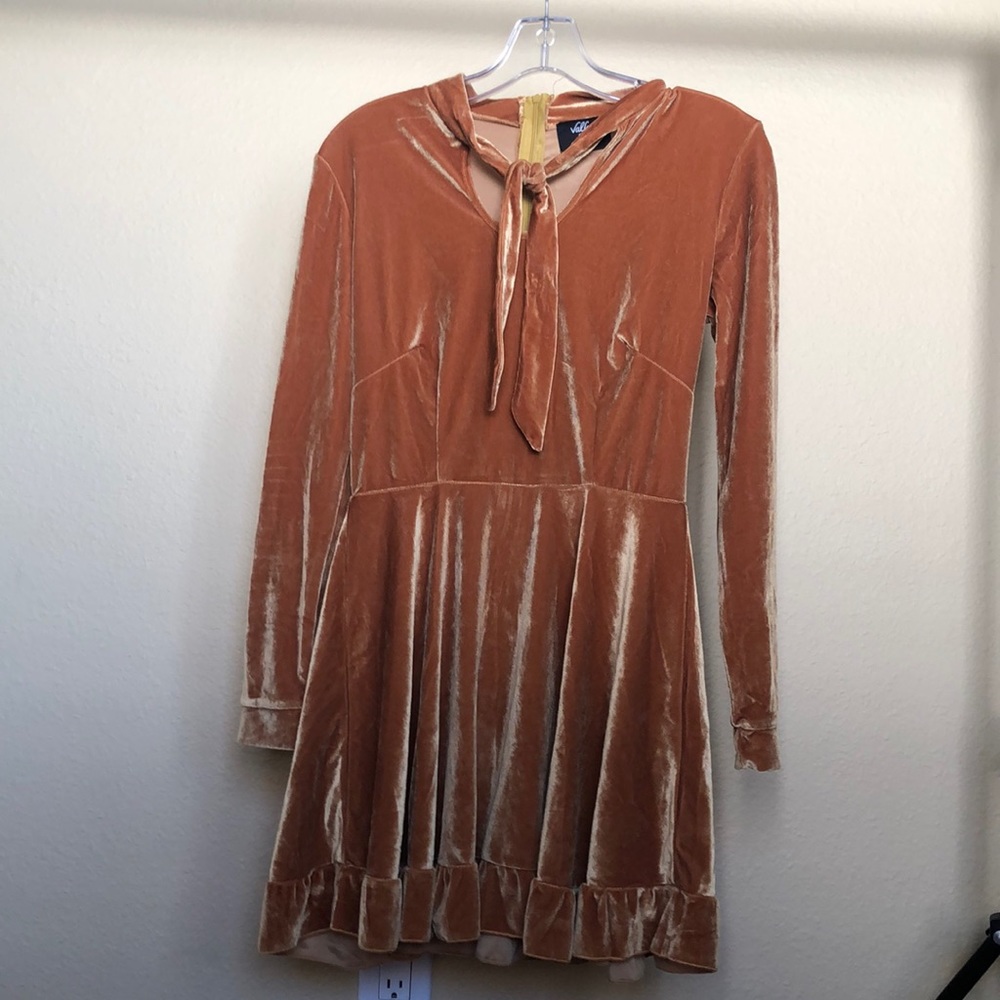 Valfre Velvet Gold Dress